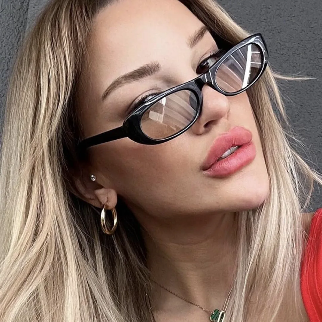 

Солнцезащитные очки с защитой UV400 | «Кошачий глаз», черные, маленькие | для женщин и мужчин, для занятий спортом на открытом воздухе и вождения DSVIGF, Black Black