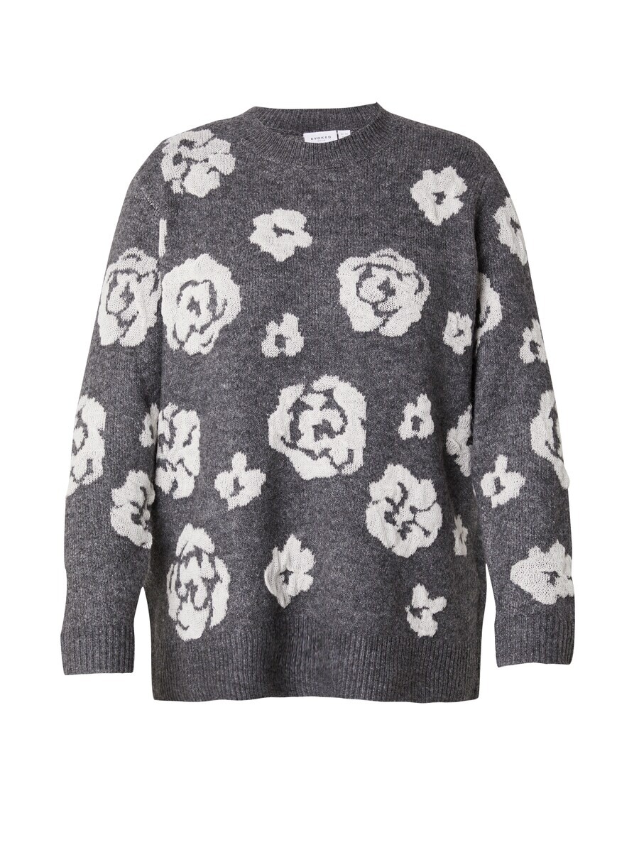 

Тонкий вязаный свитер EVOKED Sweater Visiya, темно-серый