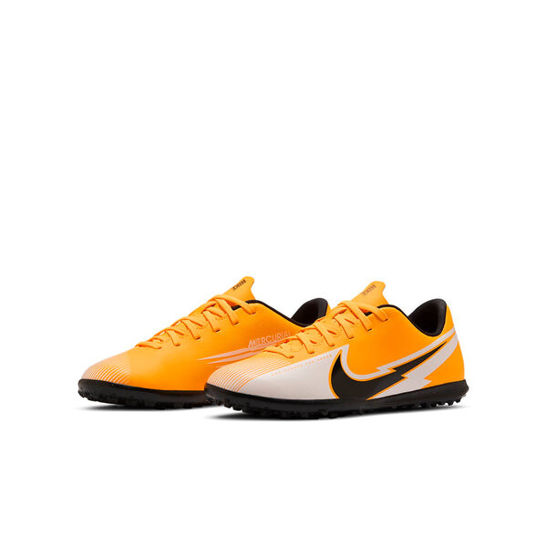 Кроссовки jr vapor 13 club tf turf laser orange Nike, желтый — фото 4