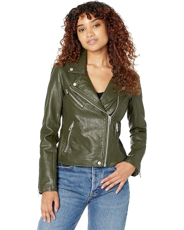 

Куртка Blank NYC Leather Moto in City Jungle, цвет City Jungle
