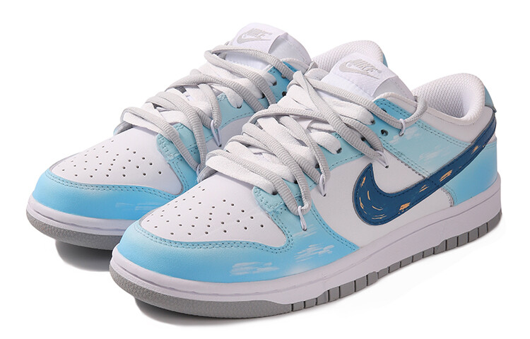 

Кроссовки Nike Dunk Skateboard Shoes Men Low-Top Blue, Синий, Кроссовки Nike Dunk Skateboard Shoes Men Low-Top Blue