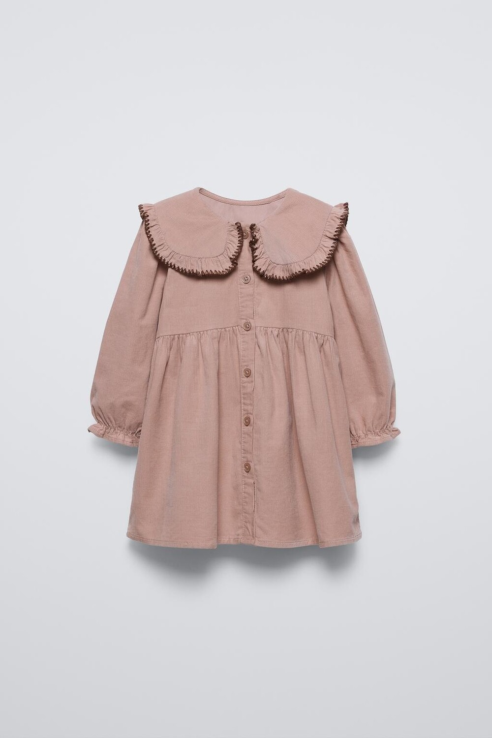 

Платье из тонкого вельвета ZARA, розовый