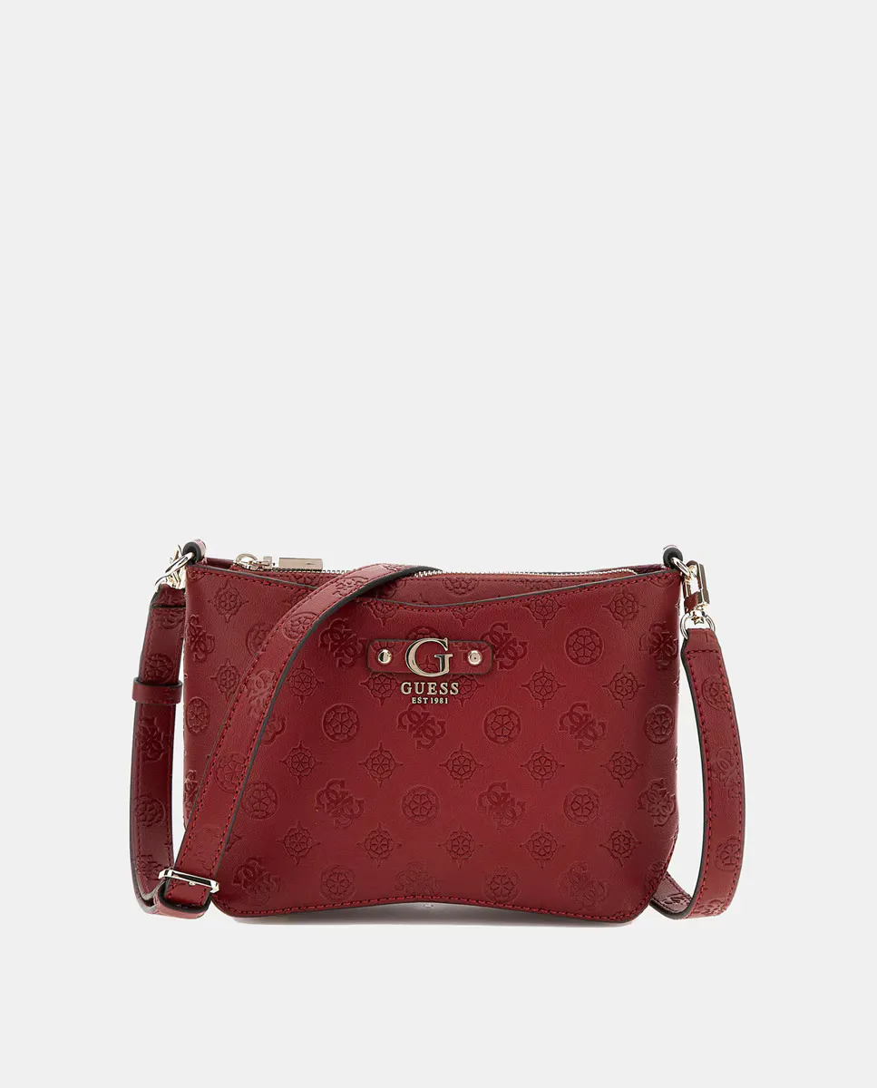 

Сумка через плечо со съемной длинной ручкой и молнией Guess, красный
