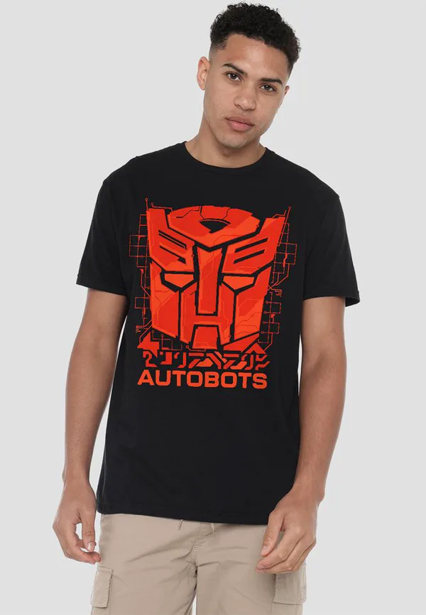 

Футболка с логотипом transformers generations autobot tech icon. Hasbro, Black