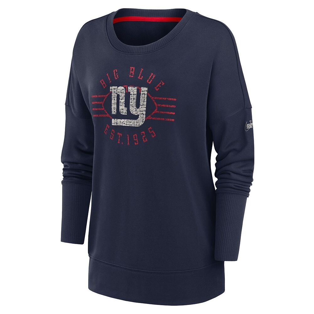 Женский пуловер Nike New York Giants Rewind Playback Icon Performance темно-синего цвета, цвет Gia Navy — фото 3