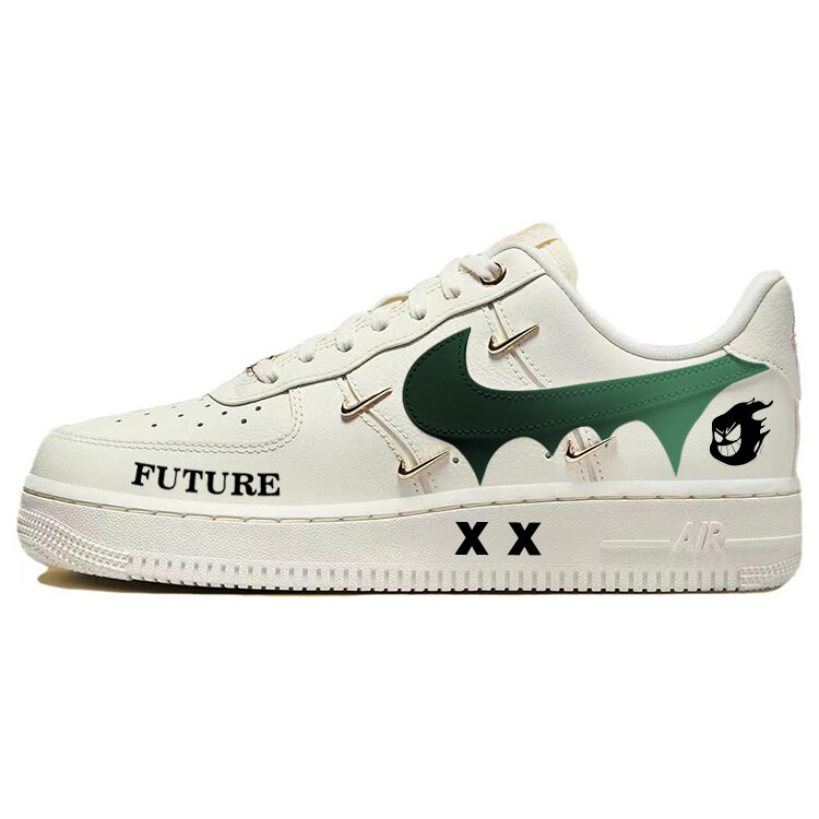 Кроссовки Nike Air Force 1 Skateboarding Shoes Women's Low-top Black/white, белый