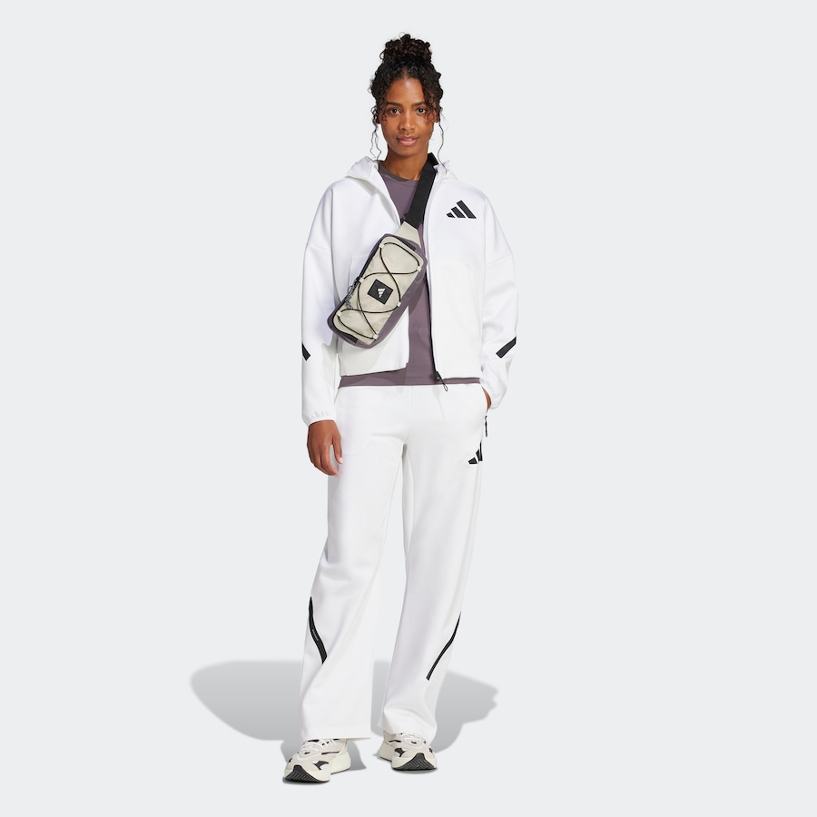 Широкие спортивные брюки ADIDAS SPORTSWEAR Z.N.E., белый — фото 4