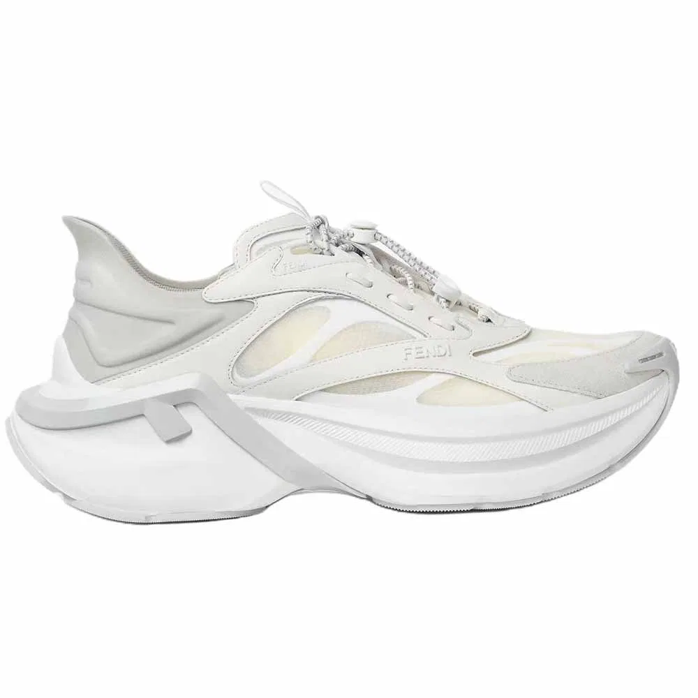 Кроссовки Chunky FENDI F Light Low Top Белые — фото 3