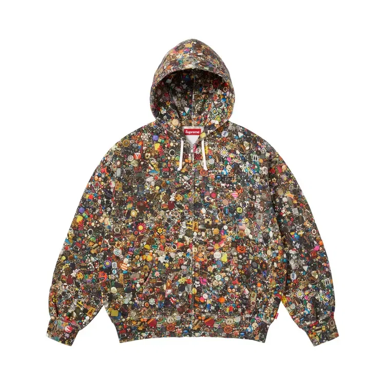 Толстовка на молнии с капюшоном Supreme x Mike Kelley, мультиколор