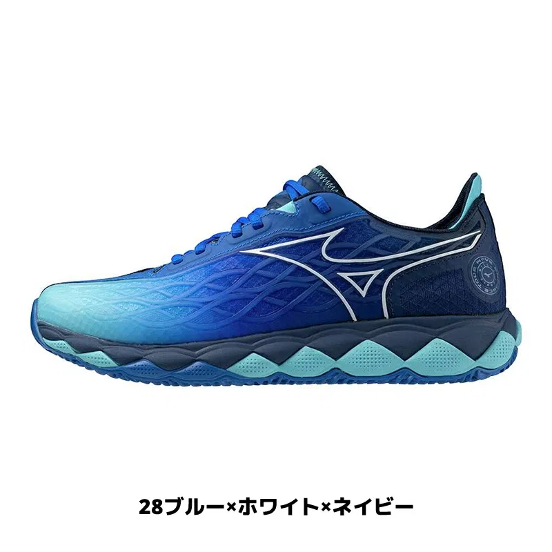 Теннисные кроссовки «Wave Enforce Tour OC» от Mizuno, 28 Blue X White X Navy — фото 2