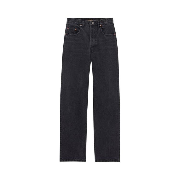 

Джинсы Saint Laurent Carrot-Fit Jeans 'Used Paris Black', черный
