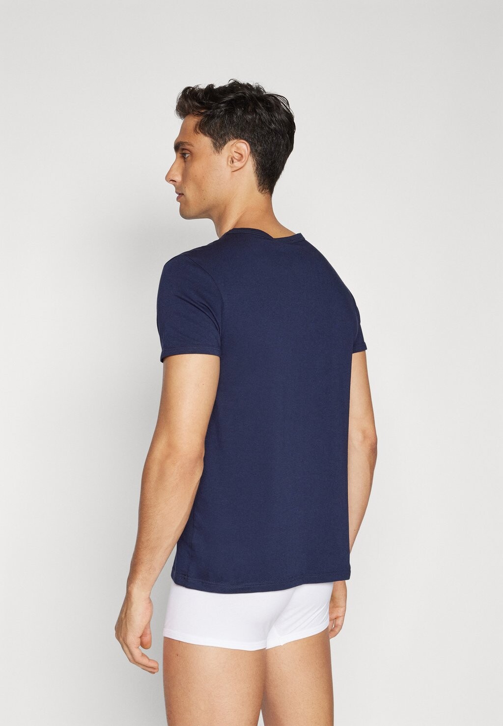 

Майка SHORT SLEEVES V NECK TOPEKA NEW LOGO Versace, темно-синий