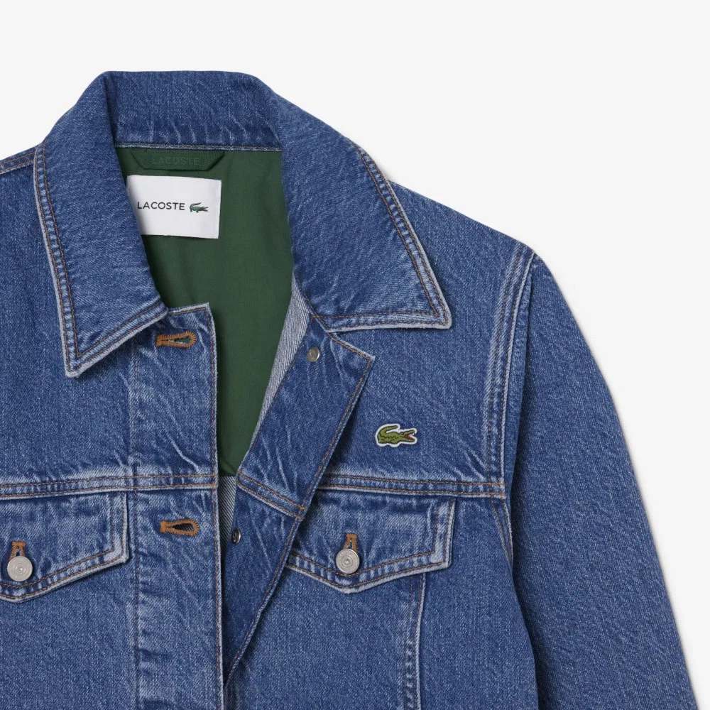 Куртка джинсовая Lacoste Tracker, синяя — фото 4
