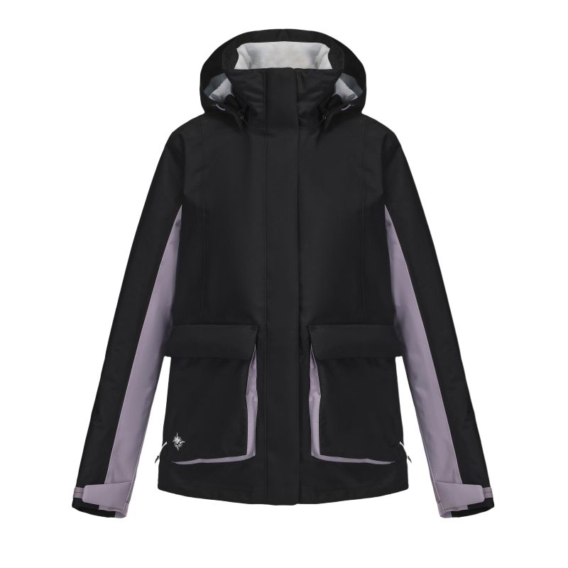 

DECATHLON Ветровка женская, графитово-черные/дымчато-лиловые