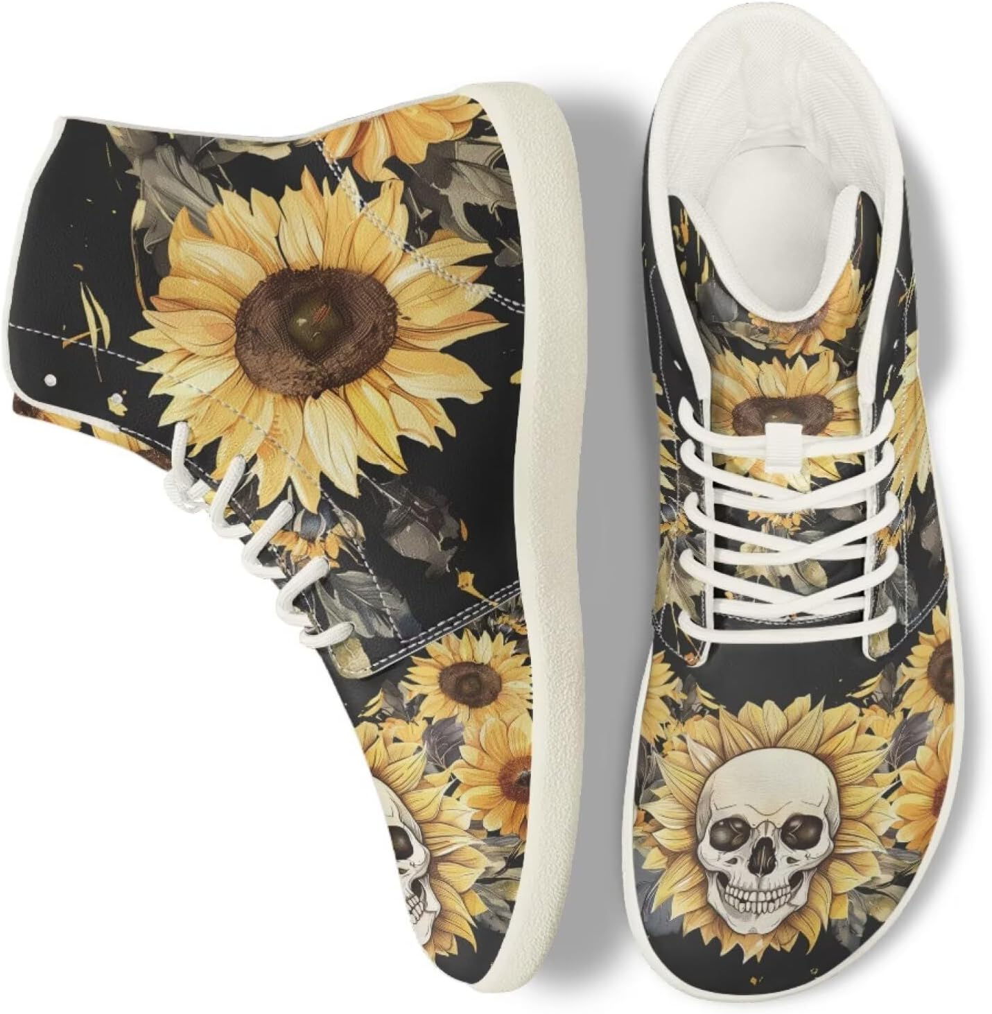 

Кроссовки Skull Barefoot для женщин и мужчин с нулевым перепадом, для трейл-раннинга, широким носком и минималистичным дизайном Getelinseng, Skull Sunflower