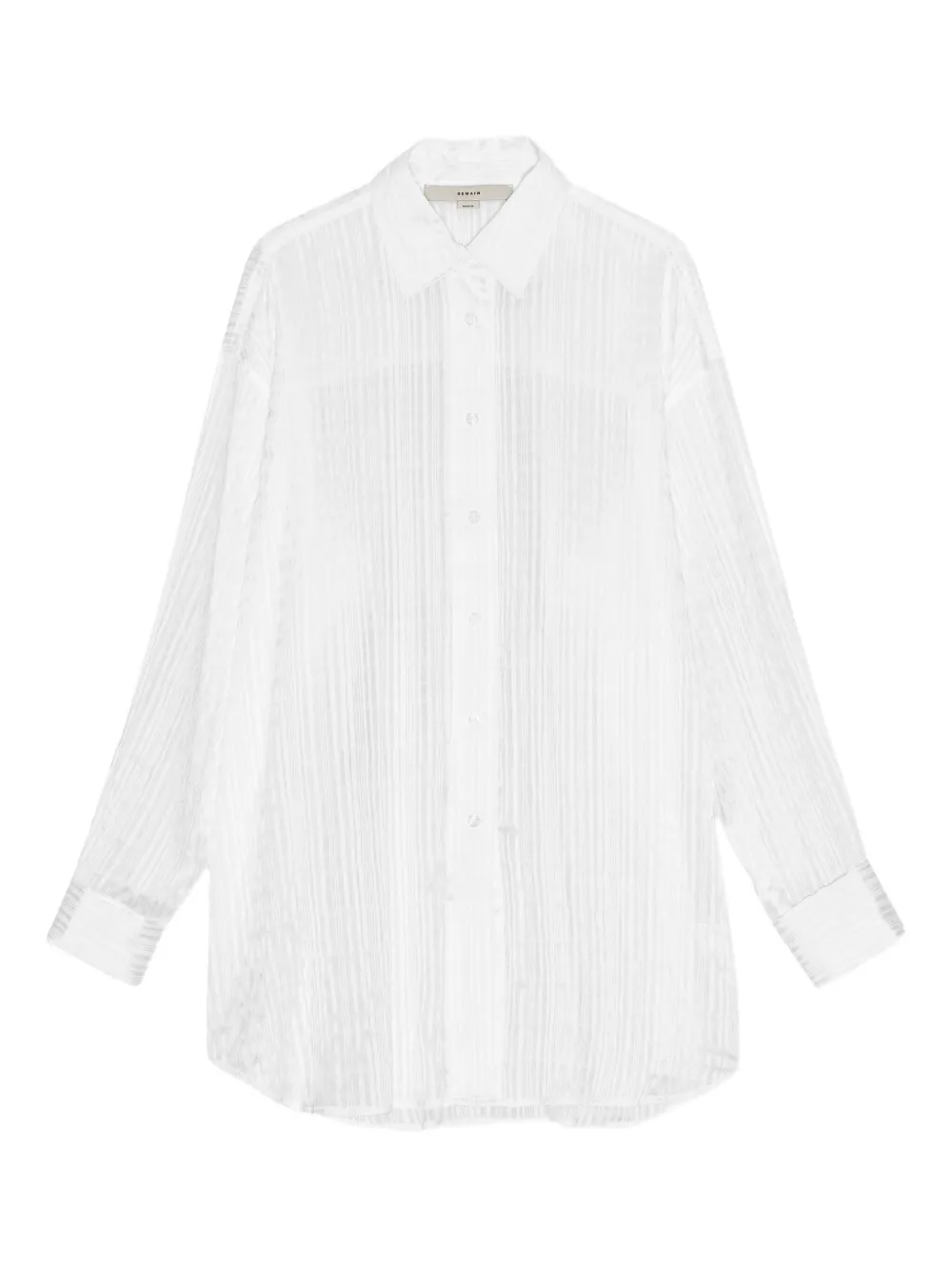 

Фактурная рубашка на пуговицах REMAIN, белый
