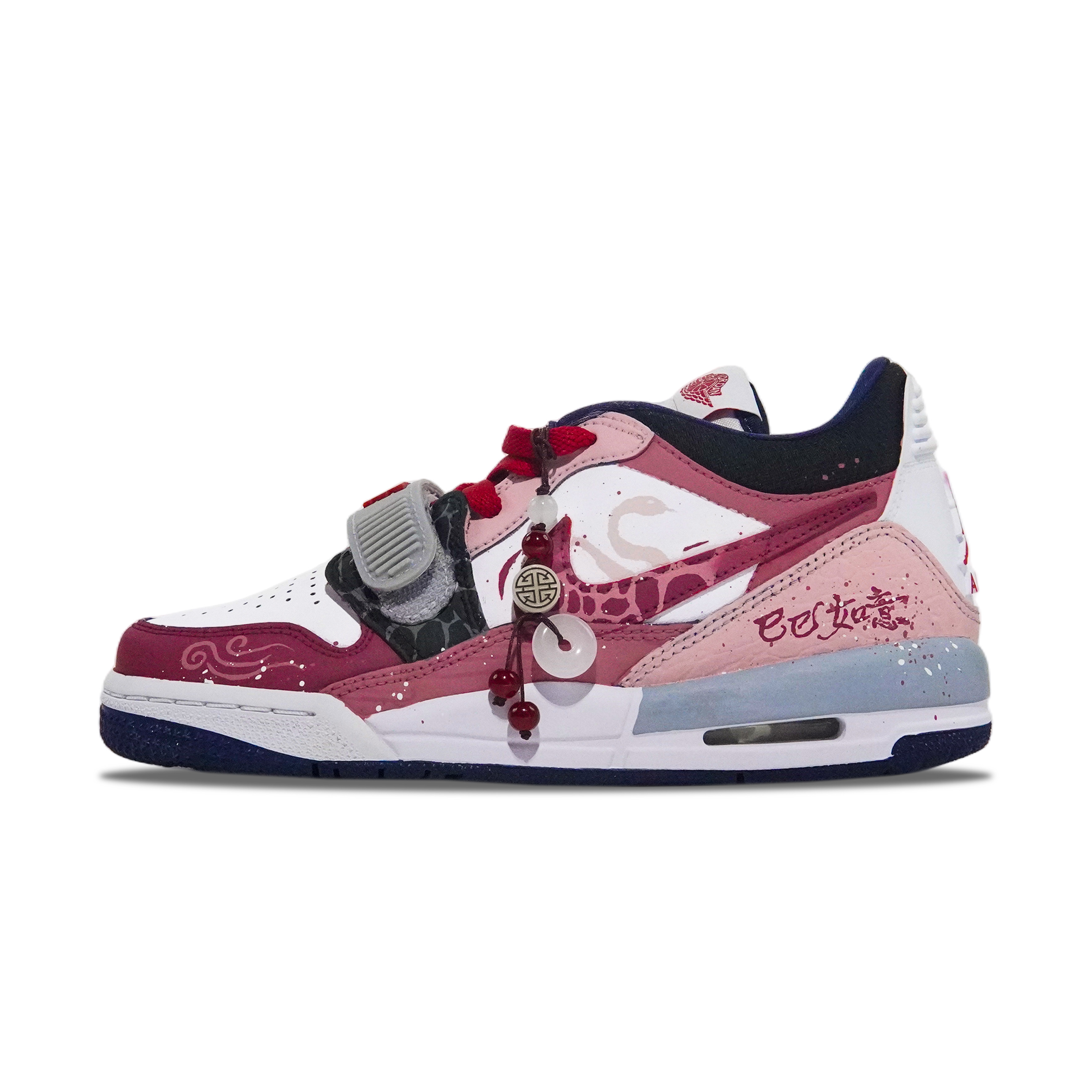 

Баскетбольные кроссовки Legacy 312 с низким верхом, амортизирующими, противоскользящими и износостойкими подошвами для детей и подростков Jordan, красный/белый