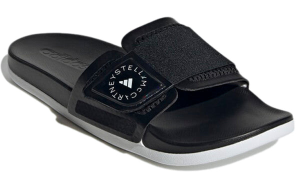 Тапочки stella mccartney x slide 'core black' Adidas, черный — фото 4