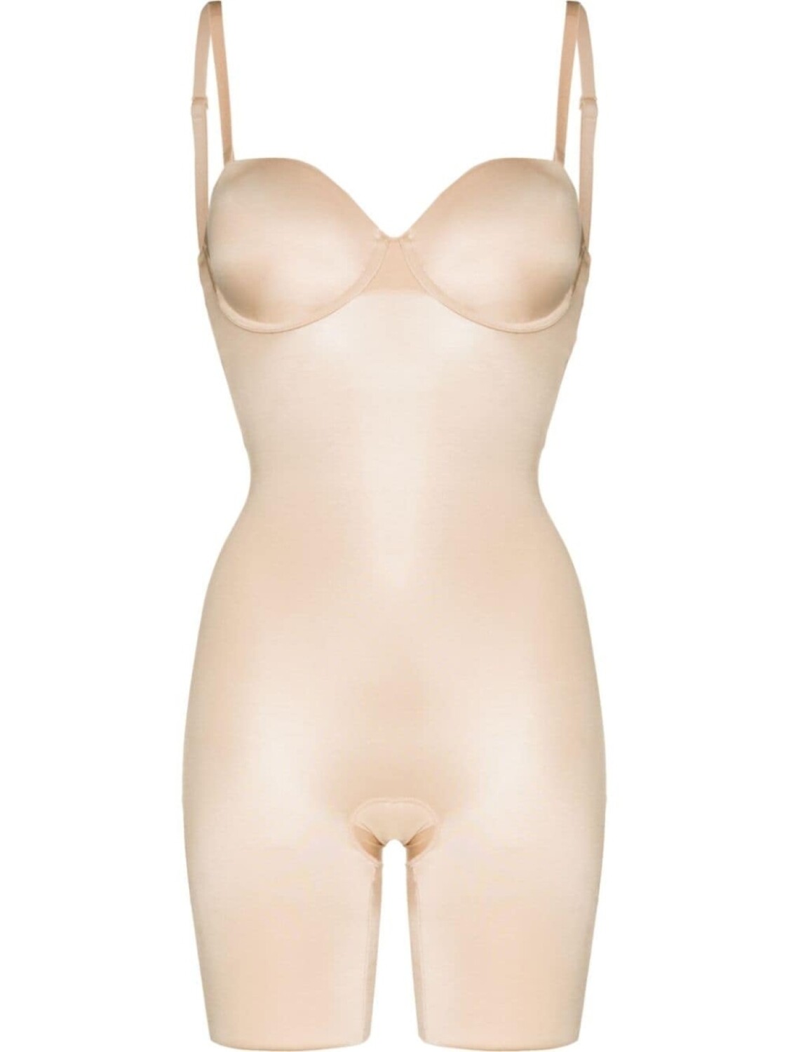 

SPANX боди без бретелей, нейтральный цвет