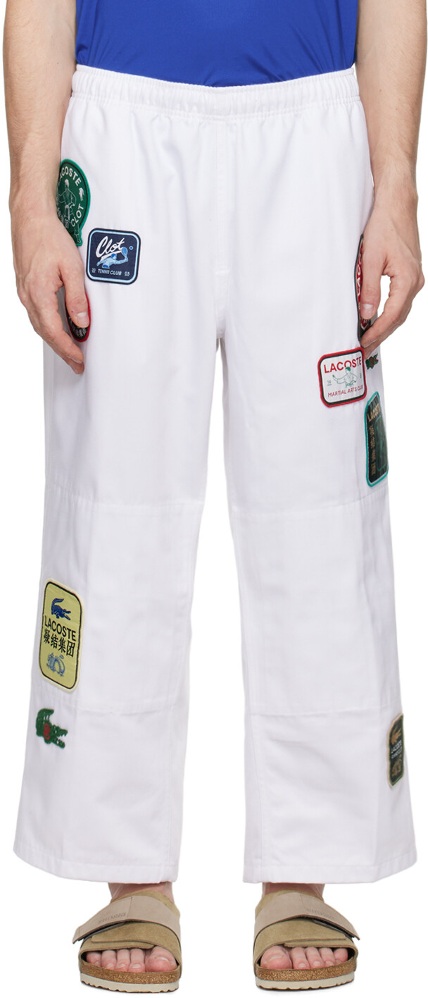 

Спортивные штаны CLOT Edition Lacoste, белый