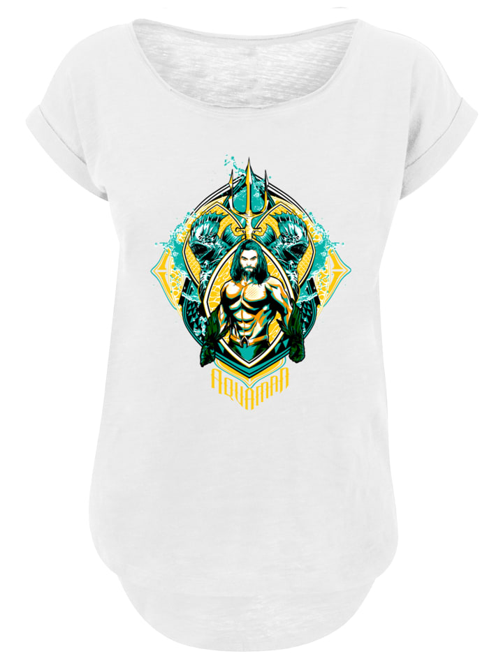 

Длинная футболка DC Comics Aquaman The Trench Crest белого цвета F4NT4STIC, Белый, Длинная футболка DC Comics Aquaman The Trench Crest белого цвета F4NT4STIC