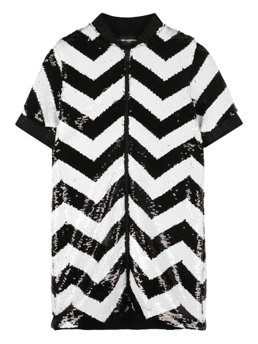 

Платье с пайетками KARL LAGERFELD KIDS, черный