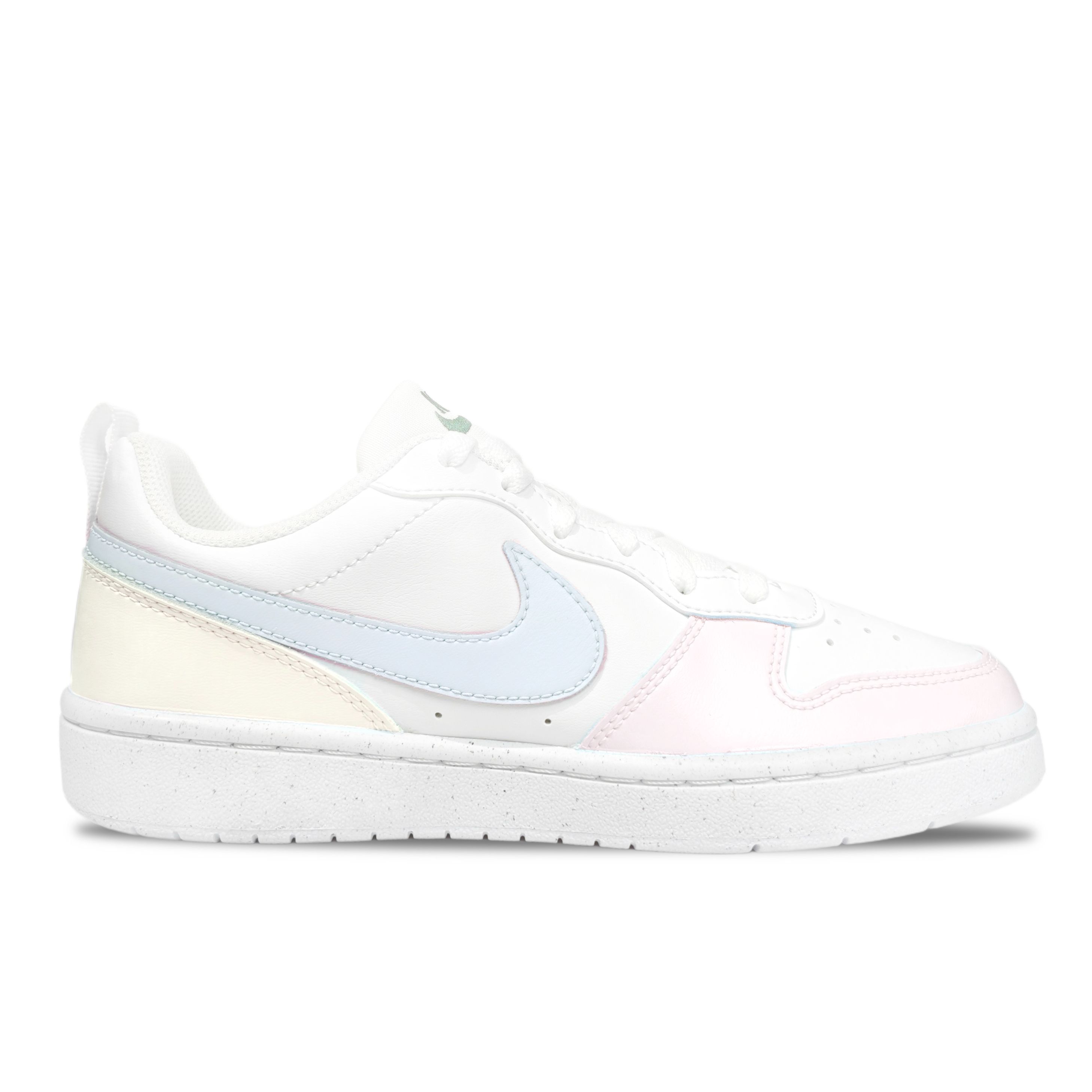 Nike Кроссовки Court Borough Sea Salt Milk Foam Abrasion Resistant Cushioning Breathable Low top Skateboard Shoes White Kids' — фото 3