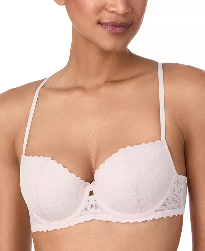 

Женский кружевной балконетный бюстгальтер Deco DK7555 DKNY, розовый