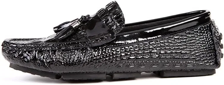 Лоферы, крокодиловая текстура, Black SayfuR — фото 2