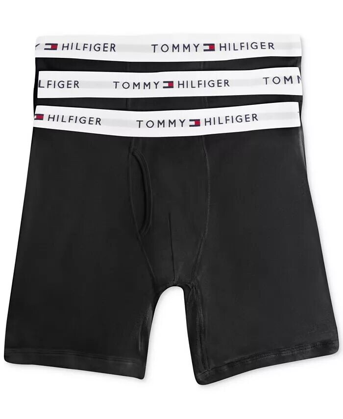 

Мужские 3-уп. Классические хлопковые трусы-боксеры Tommy Hilfiger, черный