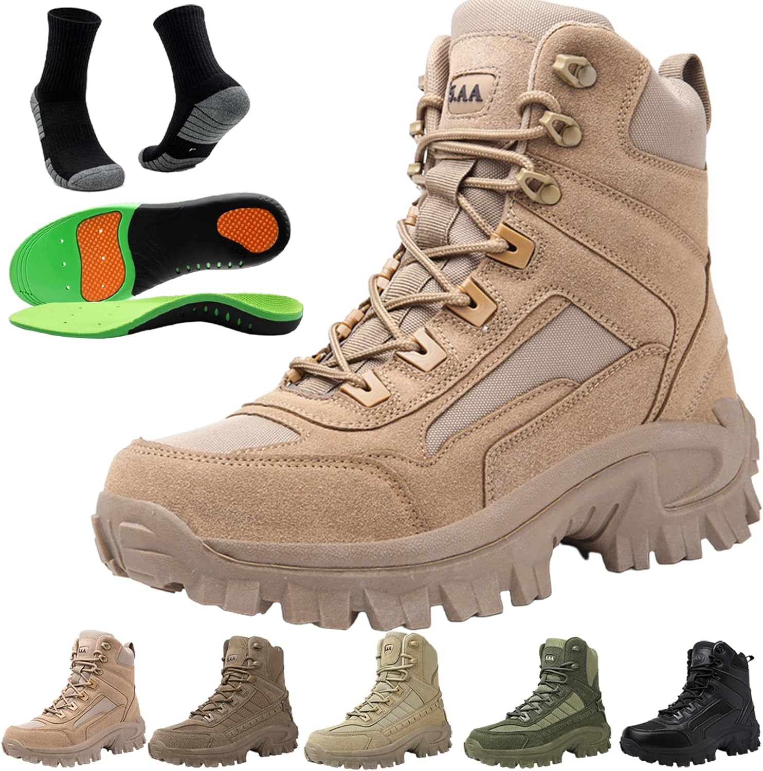 

Мужские ортопедические рабочие ботинки 2026 года с защитой от проколов, водонепроницаемые, противорастяжительные, походные ботинки, ботинки для активного отдыха, обувь для походов для мужчин Acmedica, Sand-a