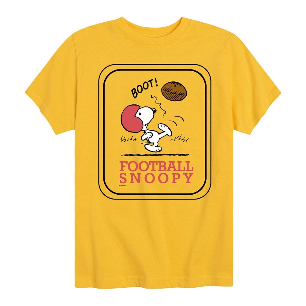 

Футболка Peanuts Football Snoopy для мальчиков 8–20 лет с рисунком Licensed Character, желтый
