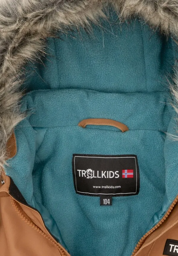 Детский зимний комбинезон kirkenes Trollkids, Bronze/ Stormy Blue — фото 3