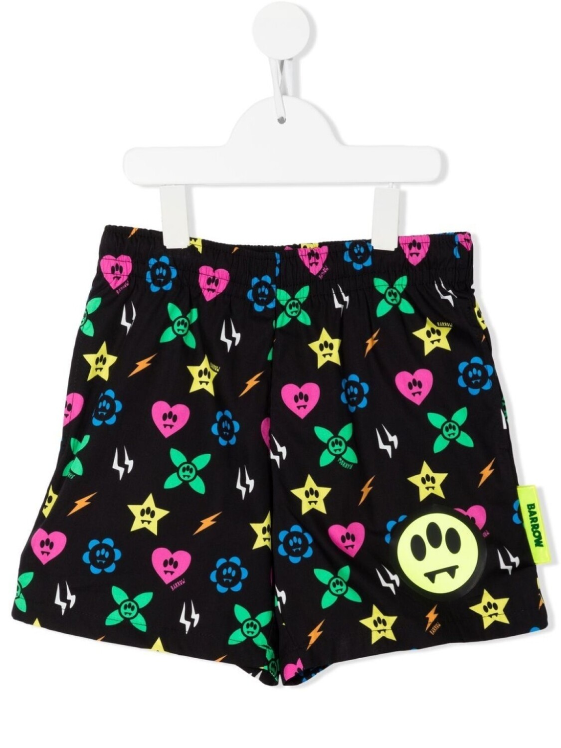 

Barrow kids шорты с монограммой, черный
