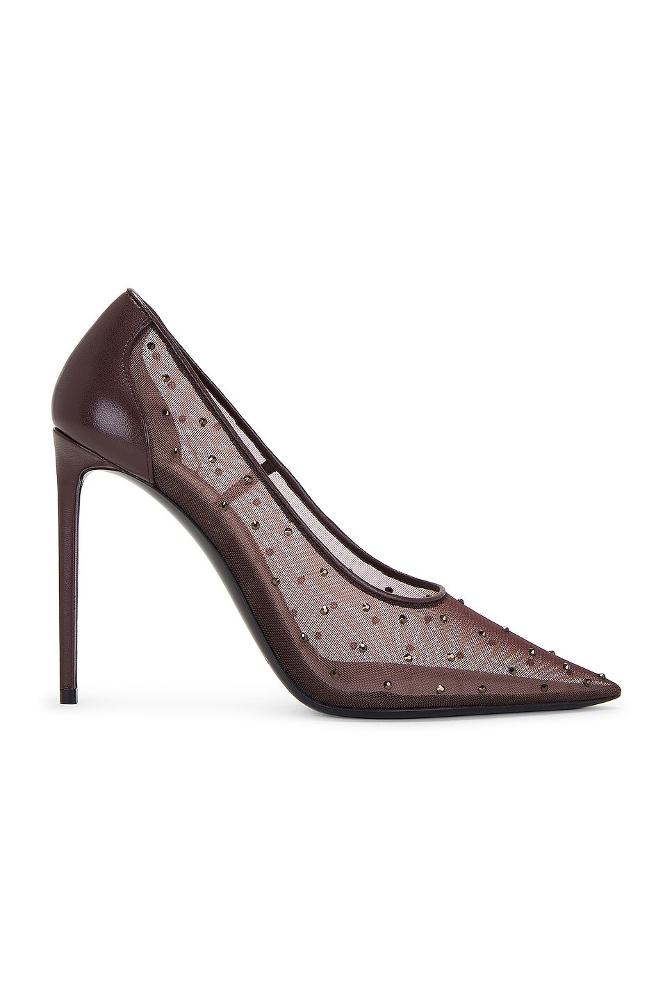 

Туфли Saint Laurent Anja, цвет Deep Brown & Deep Bronze