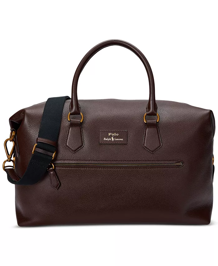 

Мужская сумка Duffel из шагренированной кожи Polo Ralph Lauren, коричневый