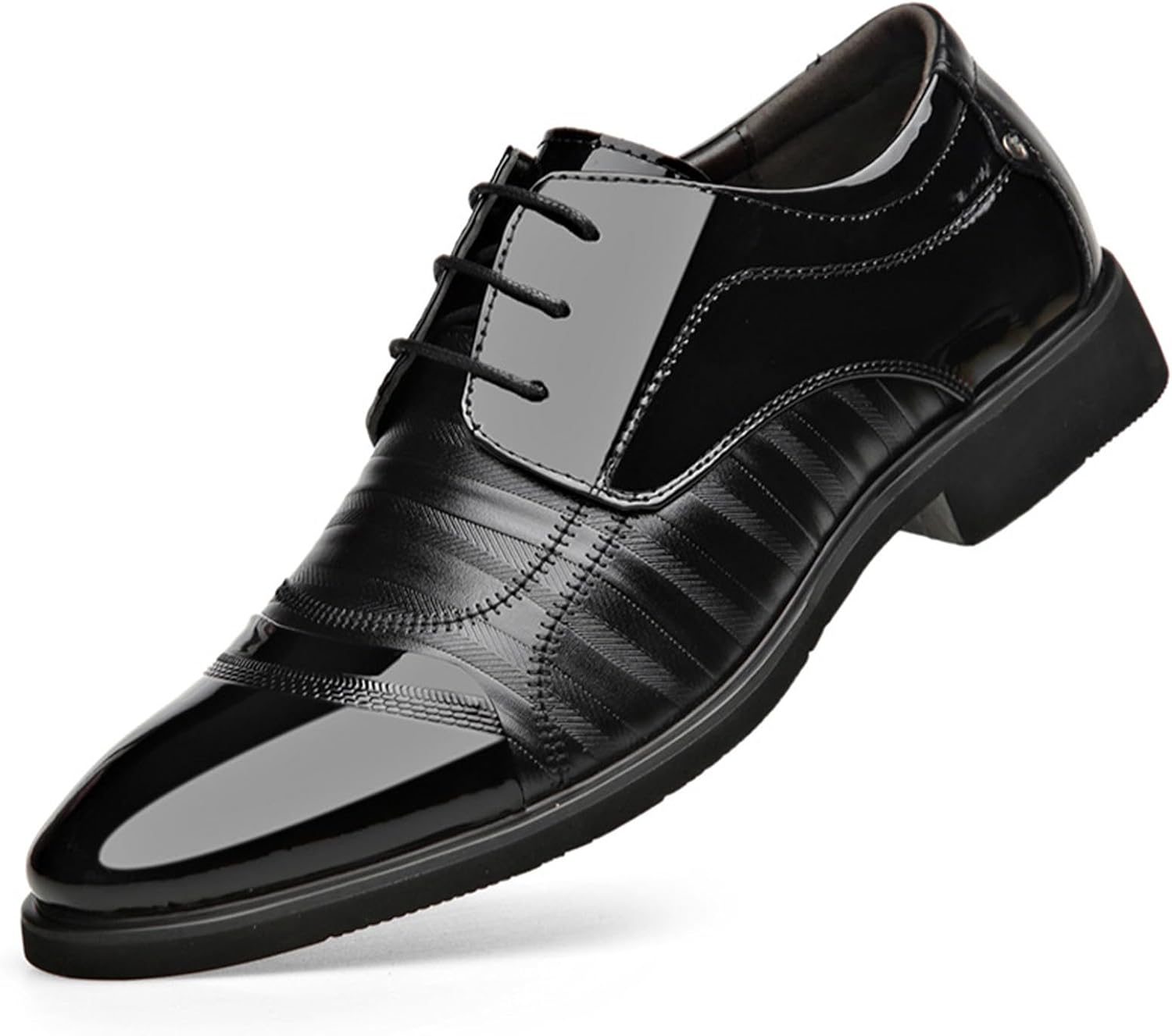 

Мужские черные туфли KYOESCAI, деловые оксфорды, классические дерби на шнуровке для мужчин