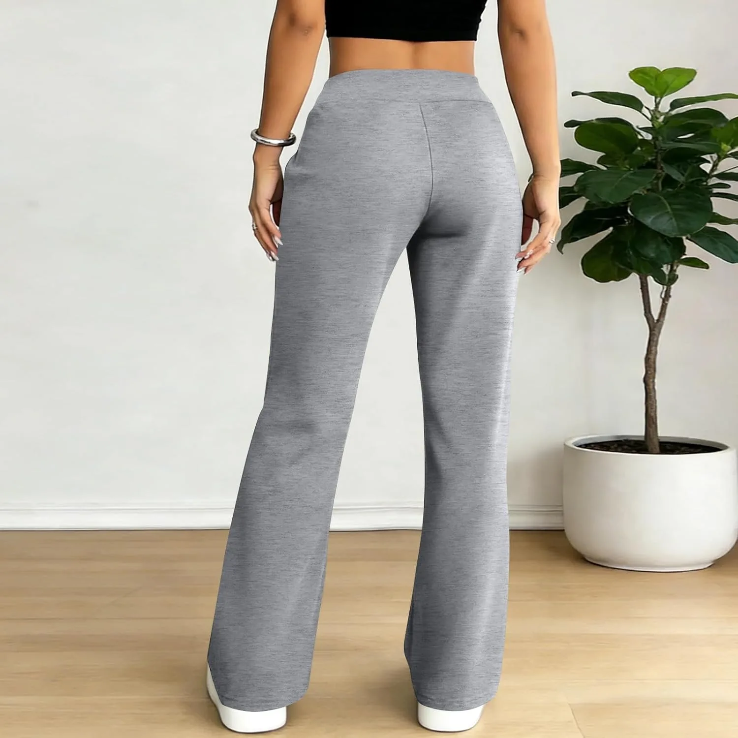 Брюки-легинсы Bootcut для женщин с эффектом контроля живота — фото 4