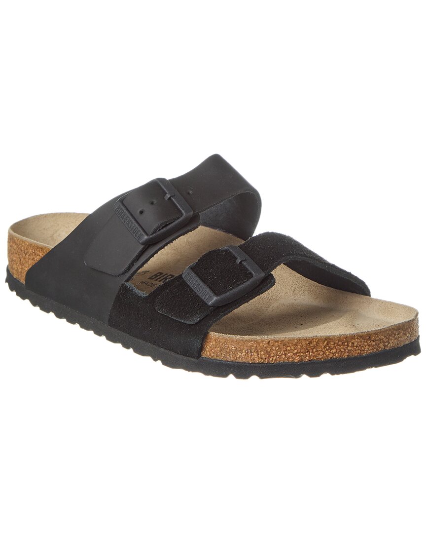 

Сандалии Birkenstock Arizona из спилка из кожи и замши, черный