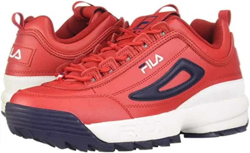 Мужские кроссовки Fila MbSneaker легкие повседневные, красный/белый/синий — фото 2
