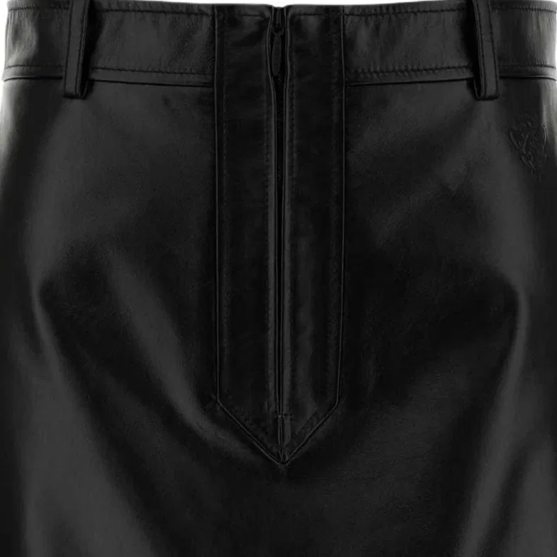 Мини-юбка GUCCI Classic, классический крой, черный — фото 4