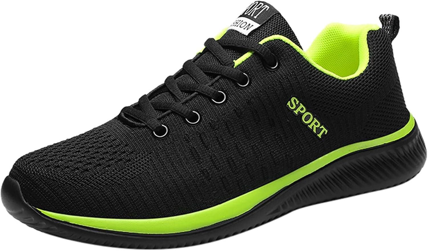

Унисекс кроссовки с сеткой на шнуровке, для женщин и мужчин, дышащие, с нескользящей подошвой, для бега, комфортные, легкие, для прогулок, летние повседневные, для работы, дома и улицы Nvtuuer, зеленый