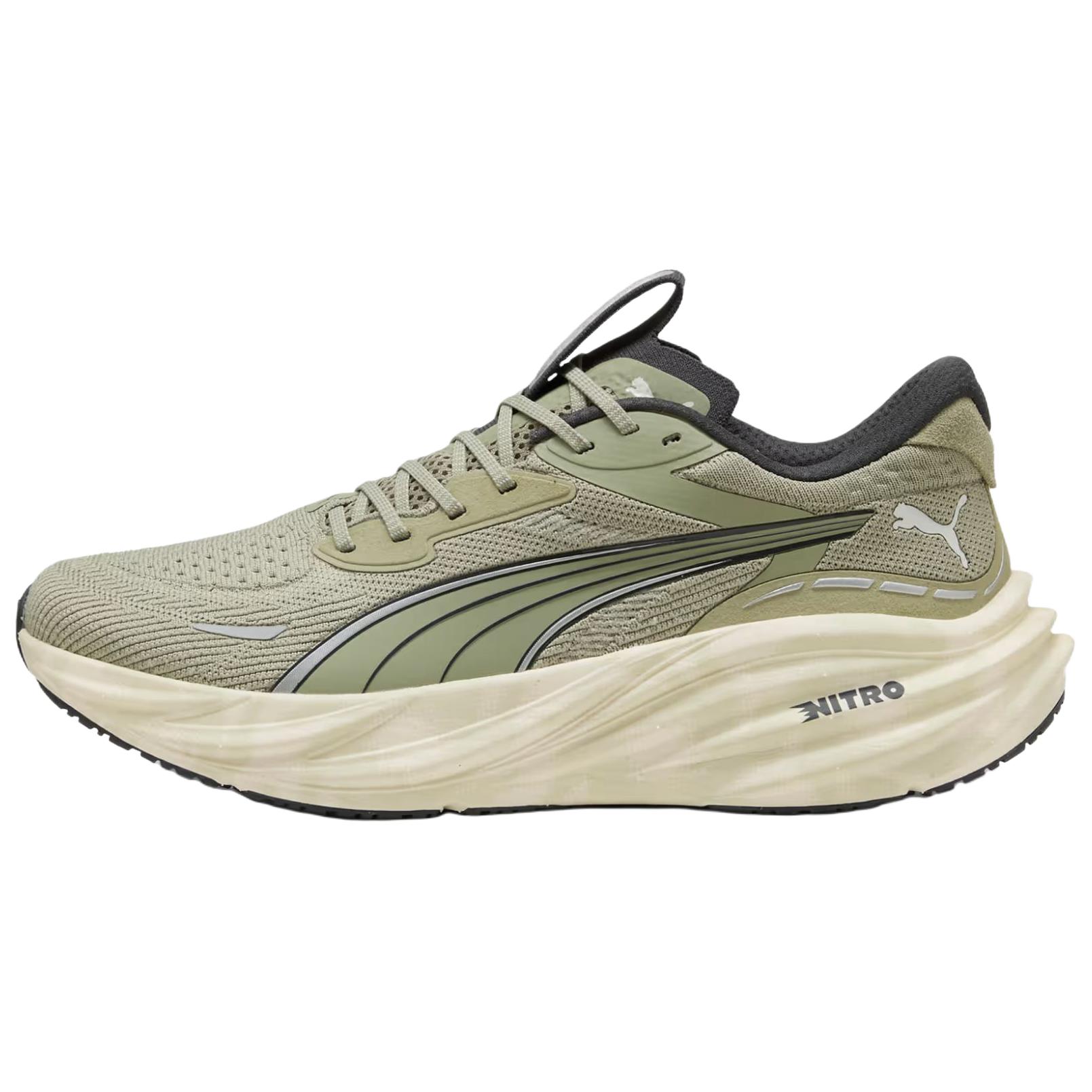 

PUMA Мужские беговые кроссовки Magnify Nitro 3 с поддержкой и вентиляцией, цвет light olive green