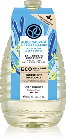 

Гель для душа наполнение Yves Rocher Bain de Nature, Wild Algae & Sea Fennel 600 ml