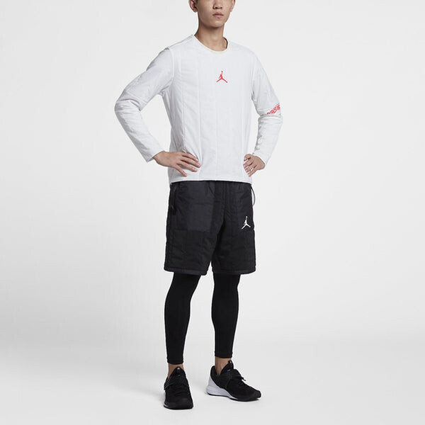 Толстовка Air Jordan 23 Engineered Quilted Round Neck Pullover logo Sports Long Sleeves White, белый — фото 4