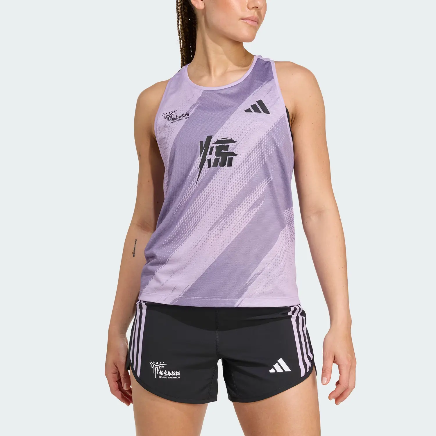 Спортивная майка MARATHON для женщин Adidas, фиолетовый — фото 3