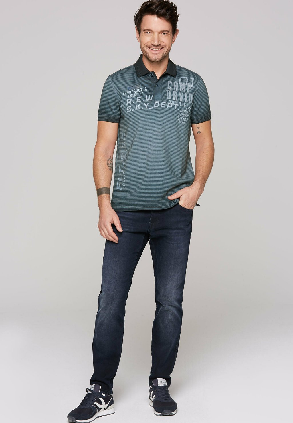 

Рубашка поло Camp David, темно-синий