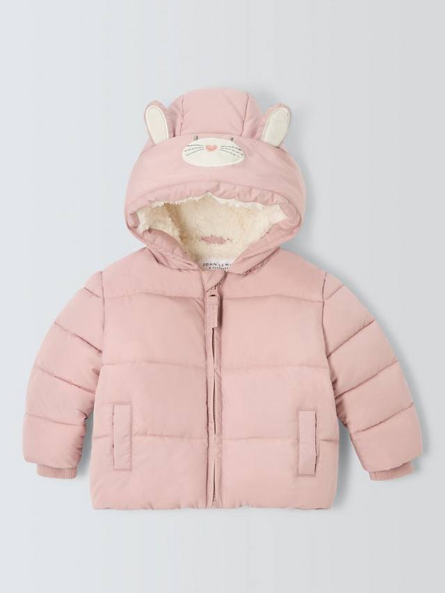 

Утепленная куртка Baby Bunny Hood John Lewis, Pink