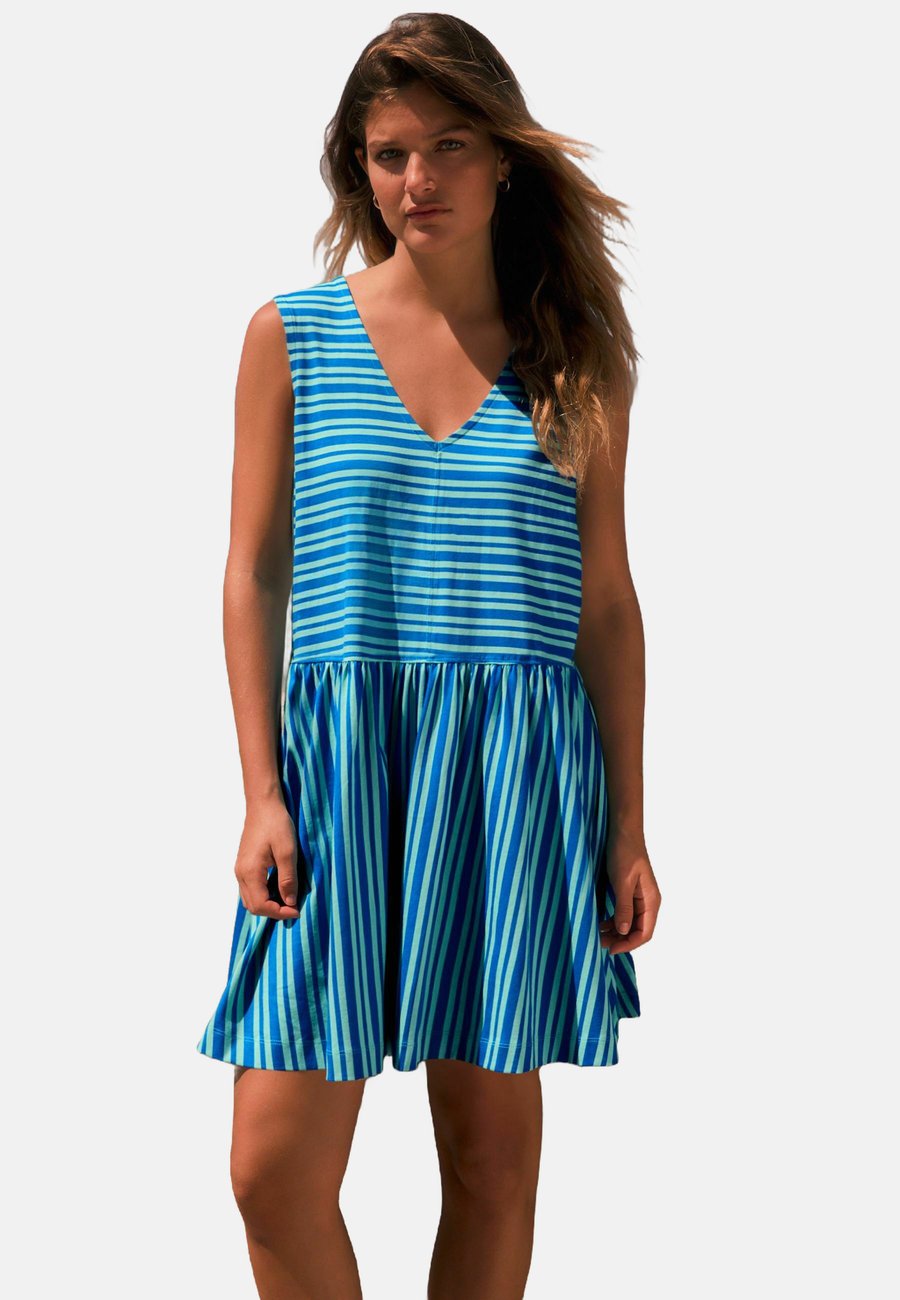 

Платье Next REGULAR FIT V-NECK, Blue Stripe/Blue