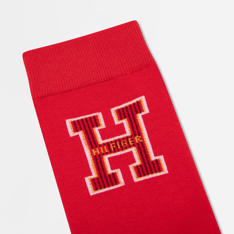 Tommy Hilfiger Новогодные гольфы China Red для мужчин — фото 3